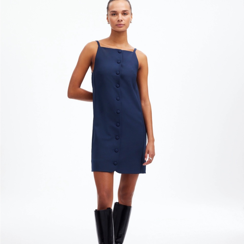 Madewell high neck sleeveless vest mini dress size 4